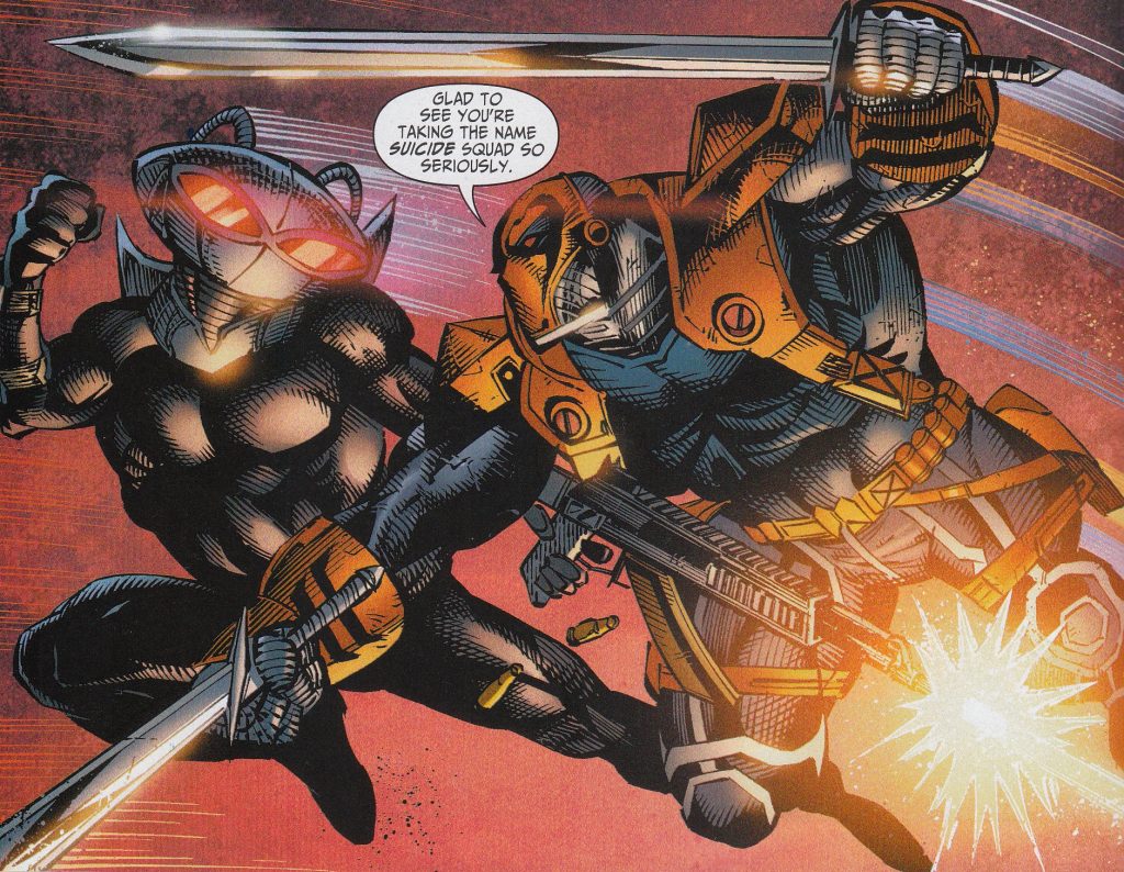 Deathstroke Vs Black Manta in New Suicide Squad as part of the New 52