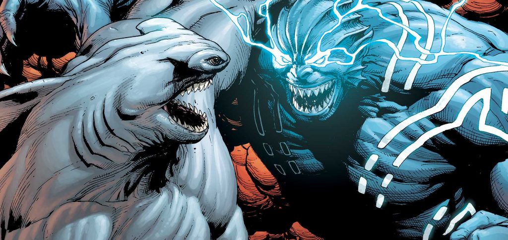 King Shark VS His Father In Suicide Squad Walled In
