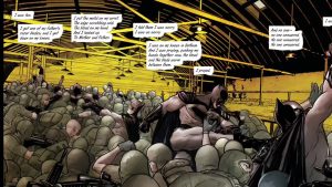 Batman Defeats bane and breaks his back