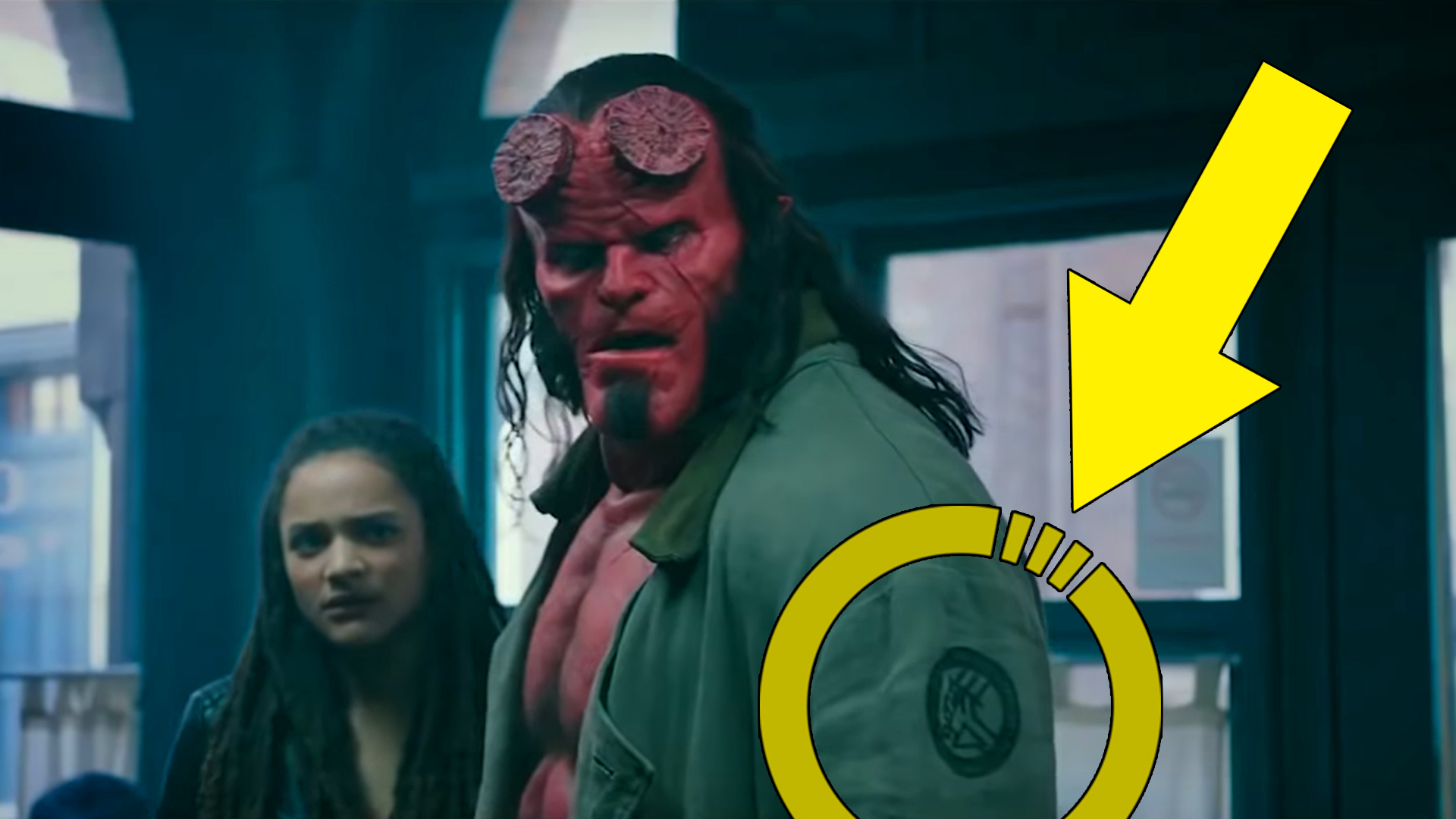 hellboy 2019 official trailer everything you missed breakdown easter egg explained spoiler talk review on the new david harbour lionsgate film
