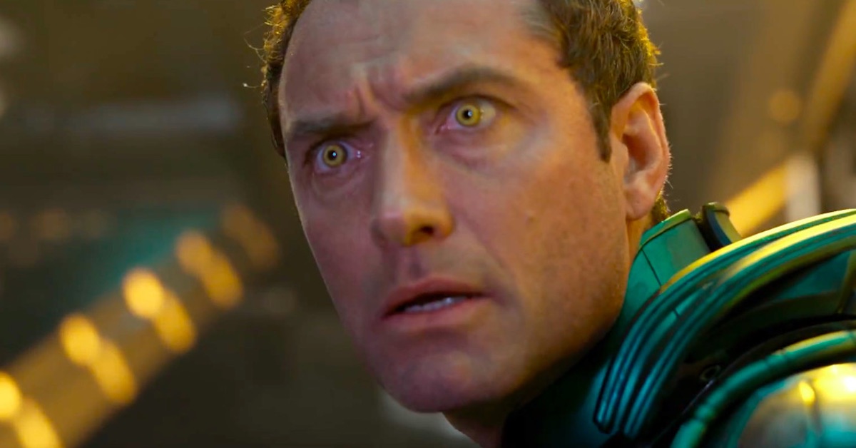 captain marvel deleted scene explained who does yon rogg see when he looks at the supreme intelligence