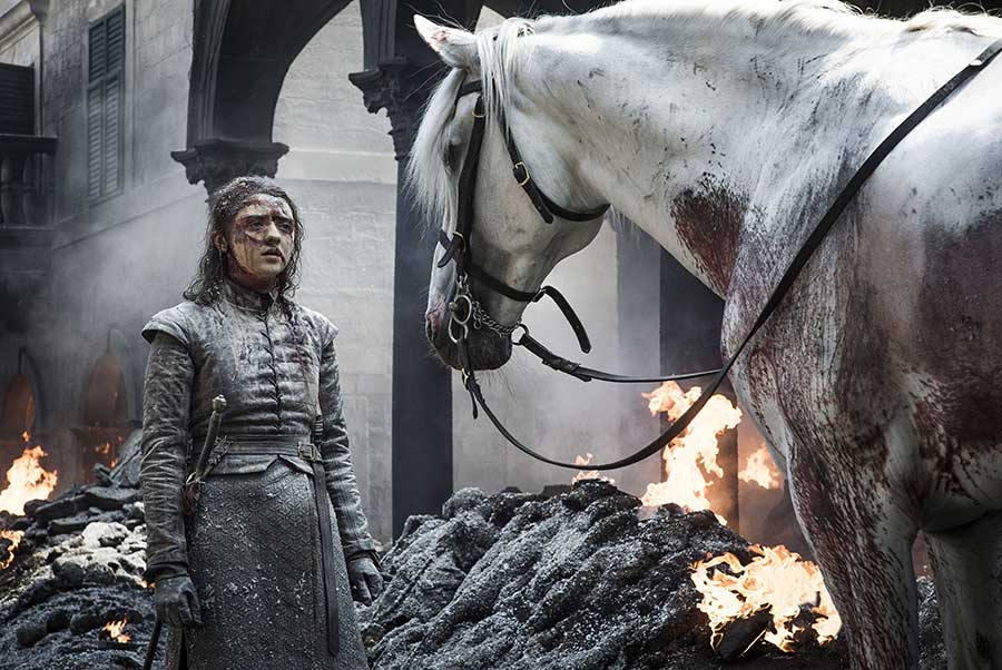 game of thrones season 8 episode 5 white horse explained ned stark daenerys angel of death
