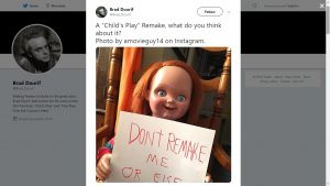 Brad Dourif Doesn't like this chucky remake