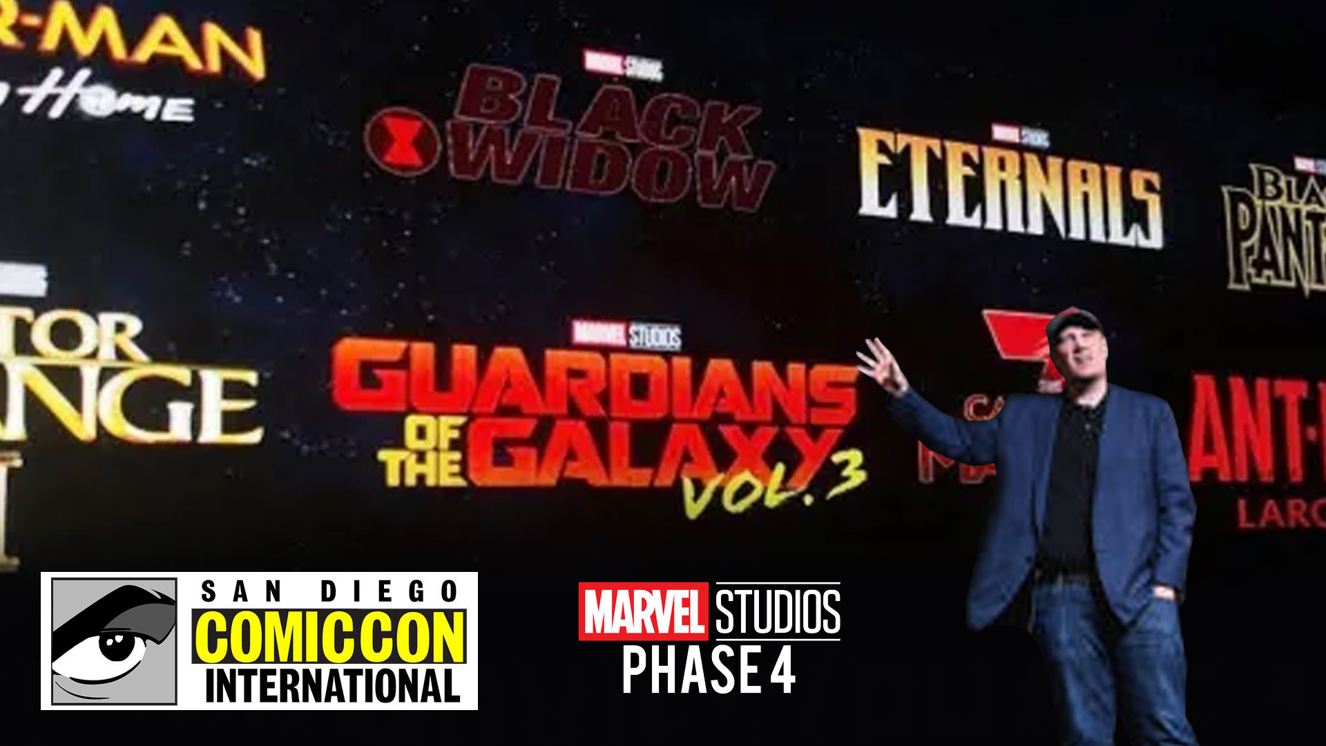 sdcc 2019 marvel mcu panel explained all upcoming movies tv shows games and more black widow doctor stranger 2 spiderman captain marvel guardians of the galaxy thor kevin feige