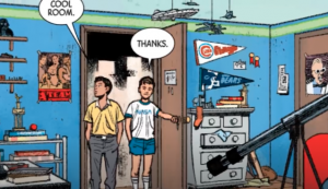 Marc's room Moon Knight comic