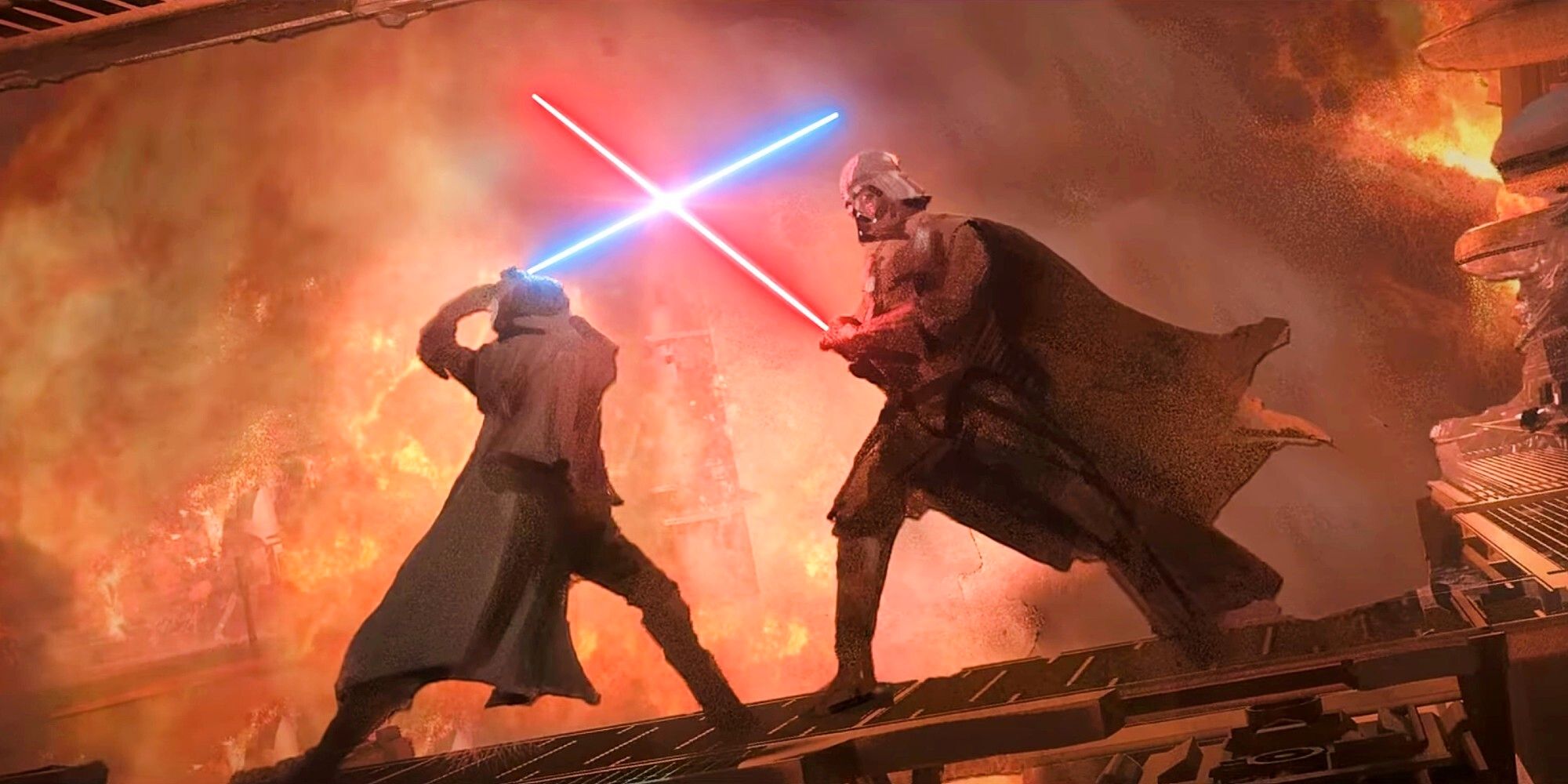 Concept art for Kenobi. Obi Wan and Darth Vadar Lightsaber battle.