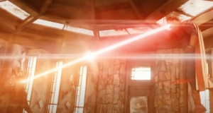 Homelander eye-beam fight