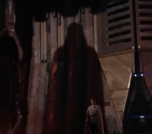 Vader's intimidating shadow