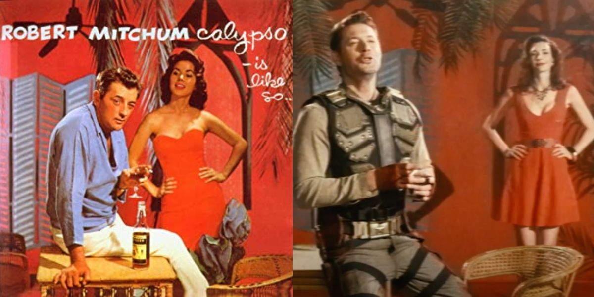 Soldier Boy's music video is a parody of Robert Mitchum's Calypso album cover